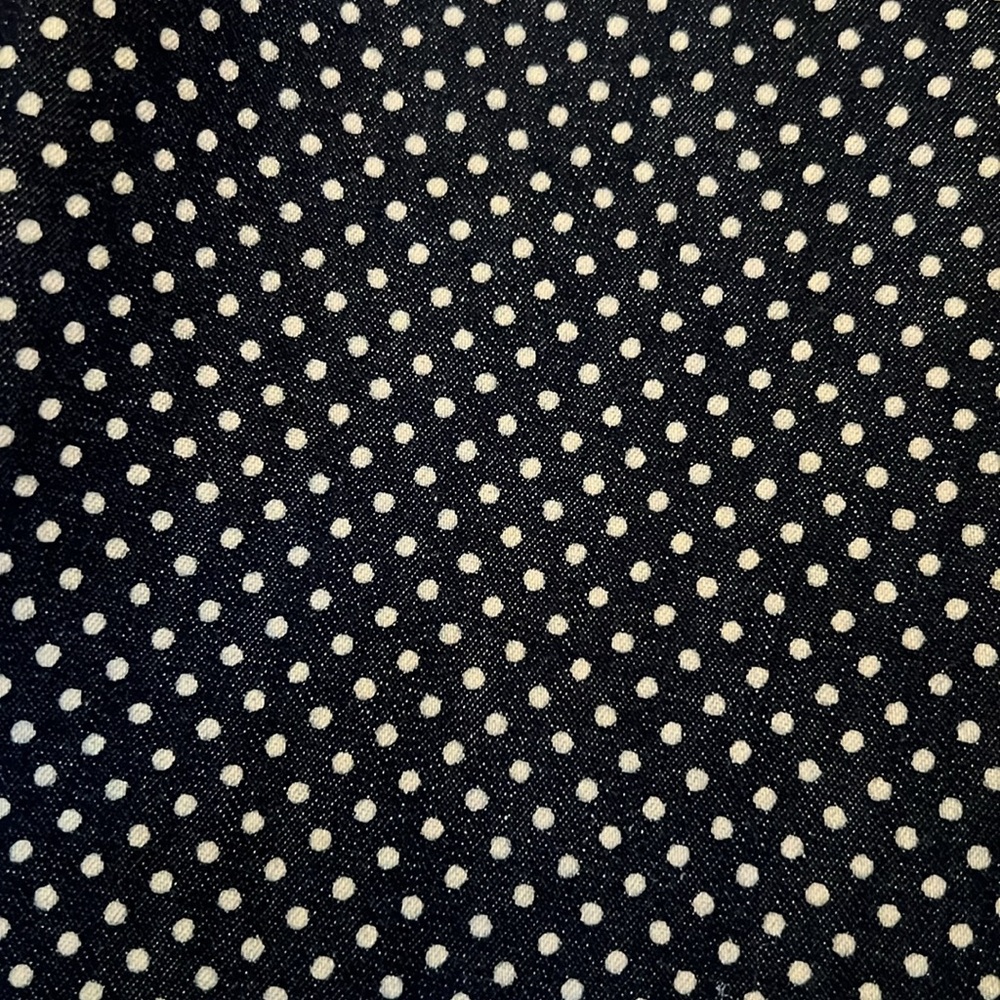 J. Crew Schoolboy cotton navy dotted women’s blazer size 12, polka dot - Picture 8 of 8